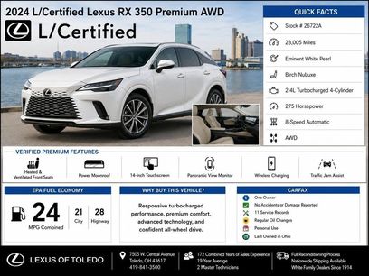 Used 2024 Lexus RX 350 Premium w/ Convenience Package