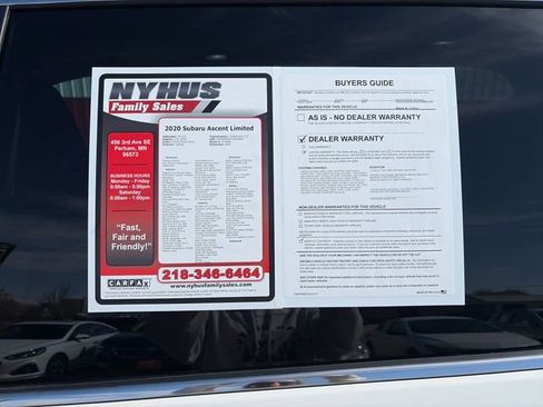 Used 2020 Subaru Ascent Limited w/ Technology Package AWD/4WD image 57