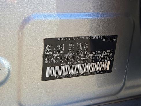 Used 2015 Subaru Legacy 2.5i image 27