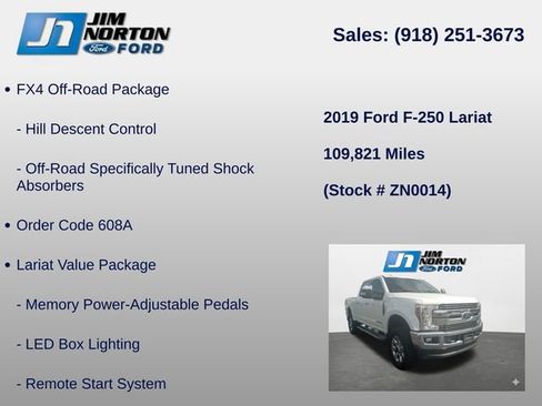 Used 2019 Ford F250 Lariat w/ Chrome Package image 15