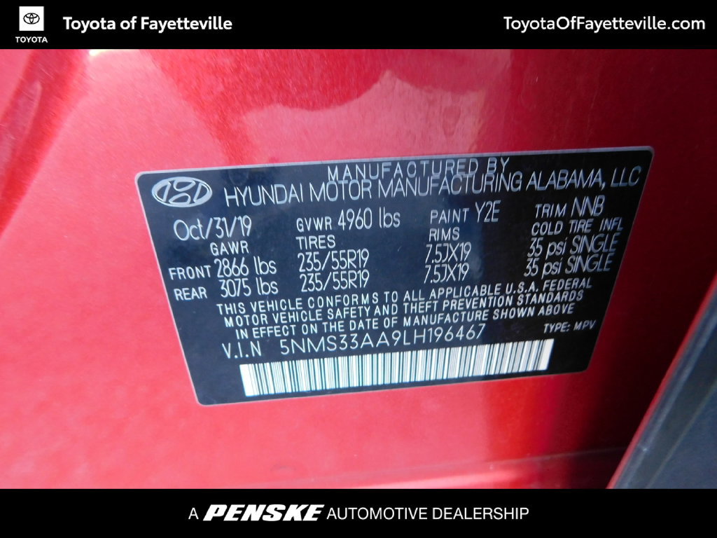 Used 2020 Hyundai Santa Fe SEL FWD image 12