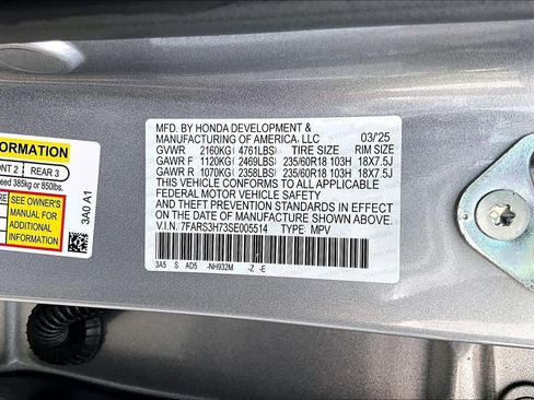 Certified 2025 Honda CR-V EX-L image 14