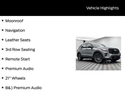 New 2026 Ford Explorer ST w/ Sun And Sound Package image 5