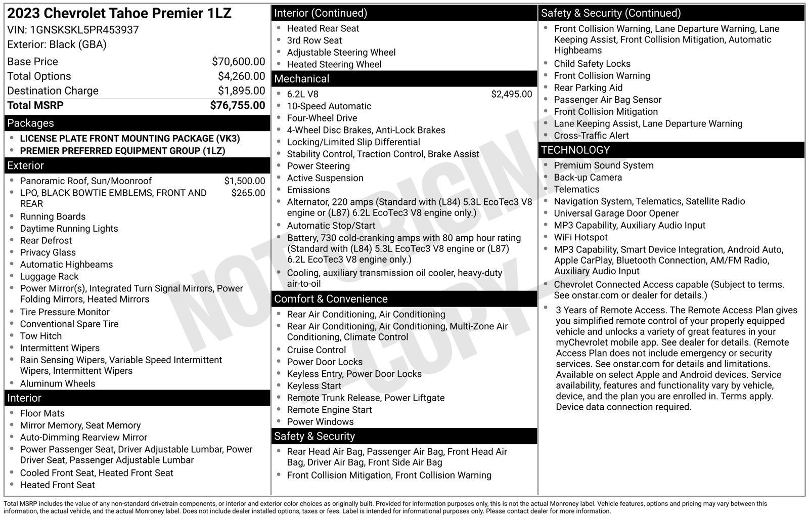 Used 2023 Chevrolet Tahoe Premier AWD/4WD image 3