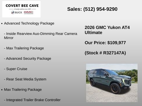 Used 2026 GMC Yukon AT4 Ultimate AWD/4WD image 6