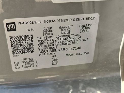 Used 2024 Chevrolet Silverado 1500 Custom RWD image 32