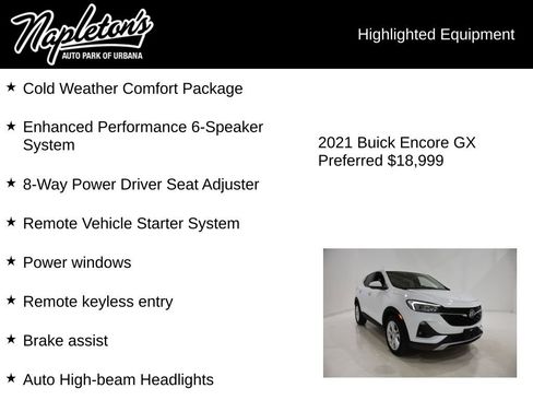 Used 2021 Buick Encore GX Preferred w/ Cold Weather Comfort Package FWD image 15