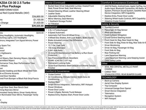 Certified 2024 MAZDA CX-30 2.5 Turbo w/ Premium Plus Pkg AWD/4WD image 30