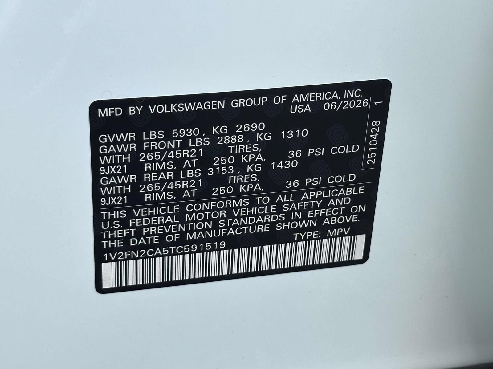 New 2026 Volkswagen Atlas SEL Premium R-Line AWD/4WD image 16