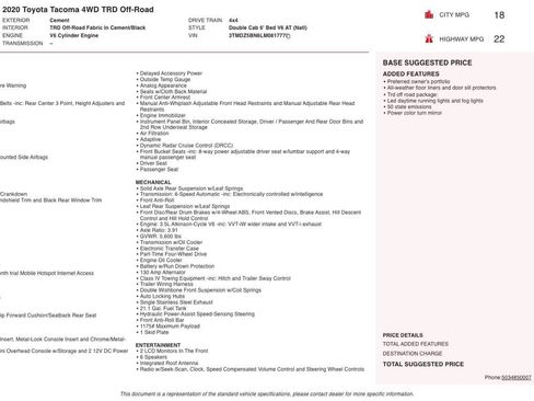 Used 2020 Toyota Tacoma TRD Off-Road image 10