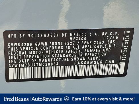 Certified 2026 Volkswagen Jetta GLI Autobahn w/ GLI Black Package FWD image 32