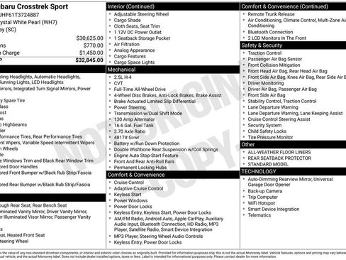 New 2026 Subaru Crosstrek 2.5i Sport AWD/4WD image 30