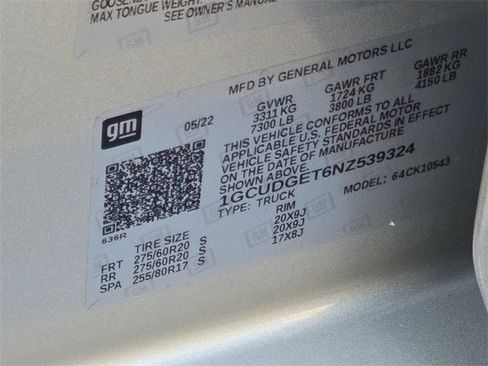 Used 2022 Chevrolet Silverado 1500 LTZ w/ LTZ Premium Package image 17