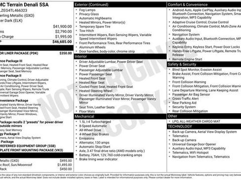 New 2026 GMC Terrain Denali w/ LPO, Floor Liner Package AWD/4WD image 37