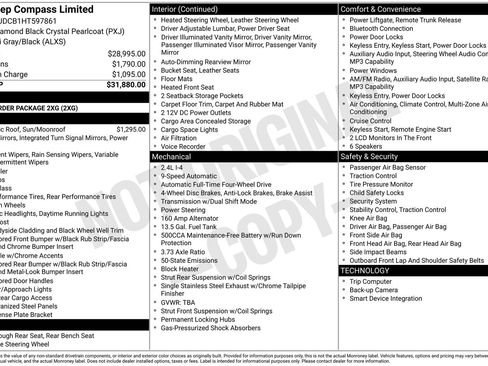 Used 2017 Jeep Compass Limited image 3