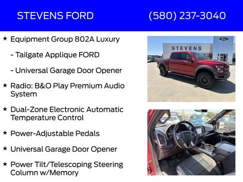 Used 2018 Ford F150 Raptor w/ Equipment Group 802A Luxury AWD/4WD image 30