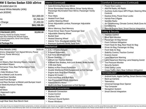 Used 2025 BMW 530i xDrive w/ Premium Package image 3