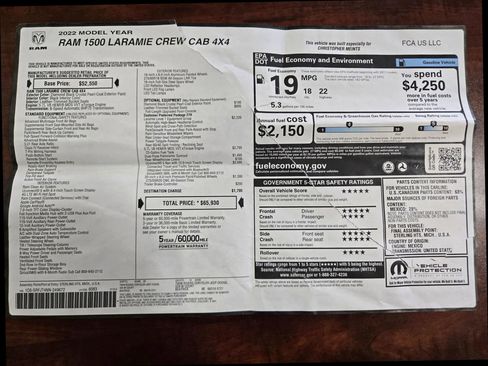 Used 2022 RAM 1500 Laramie image 60