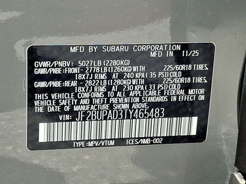 Certified 2026 Subaru Outback Premium AWD/4WD image 22