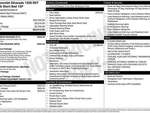 New 2026 Chevrolet Silverado 1500 RST w/ Z71 Off-Road Package AWD/4WD image 29