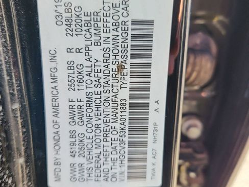 Used 2019 Honda Accord EX-L image 19