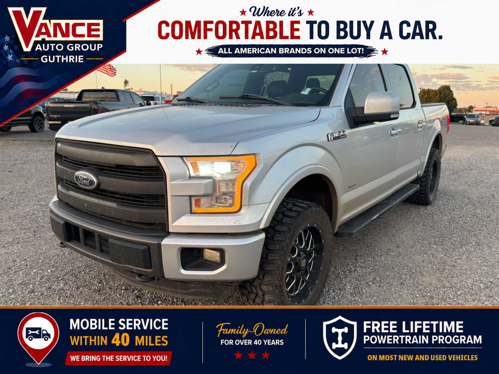 Used 2015 Ford F150 Lariat w/ Equipment Group 502A Luxury AWD/4WD image 1
