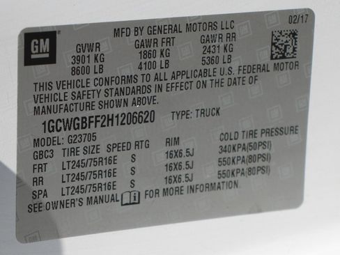 Used 2017 Chevrolet Express 2500 Extended image 40