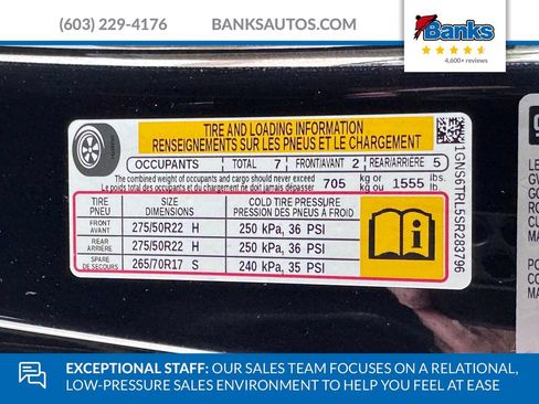 Certified 2025 Chevrolet Tahoe High Country w/ Sun And Tow Package AWD/4WD image 10