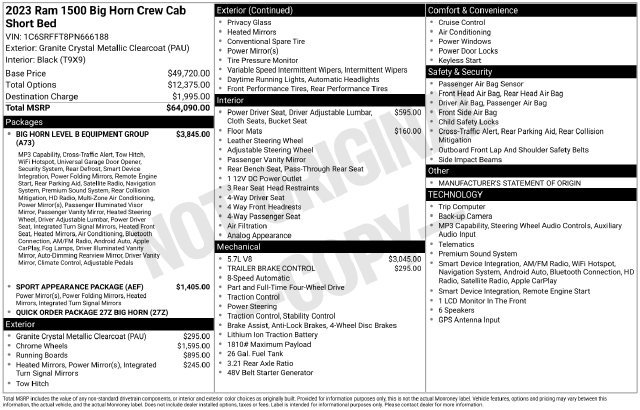 Used 2023 RAM 1500 Big Horn AWD/4WD image 12