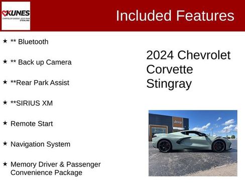 Used 2024 Chevrolet Corvette Stingray Preferred Cpe w/ 2LT image 3