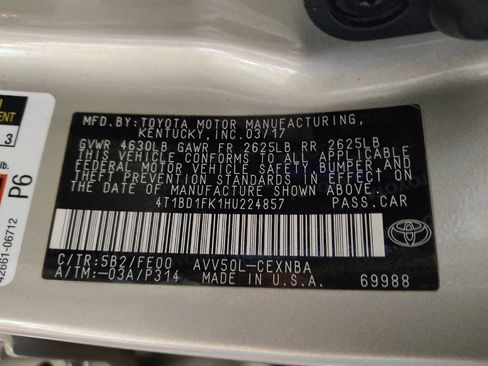 Used 2017 Toyota Camry LE FWD image 33