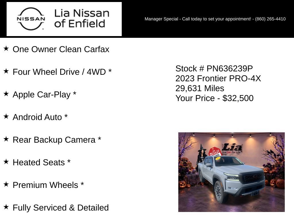 Used 2023 Nissan Frontier PRO-4X w/ Pro Convenience Package AWD/4WD image 20
