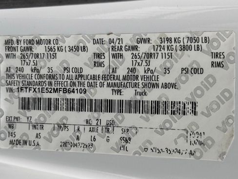 Used 2021 Ford F150 XL w/ Equipment Group 101A High AWD/4WD image 52