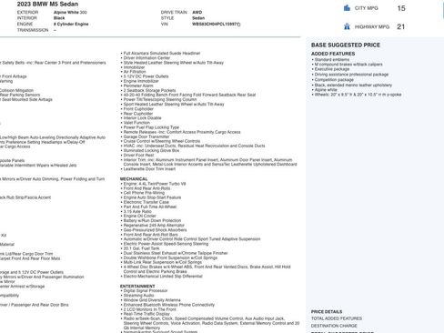 Used 2023 BMW M5 w/ Competition Package image 4