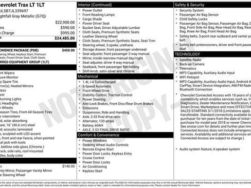 Used 2018 Chevrolet Trax LT w/ LT Convenience Package FWD image 4