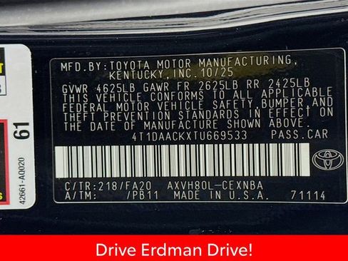 Certified 2026 Toyota Camry LE w/ Convenience Package FWD image 32