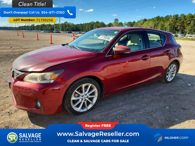 Used 2012 Lexus CT 200h Premium FWD image 1