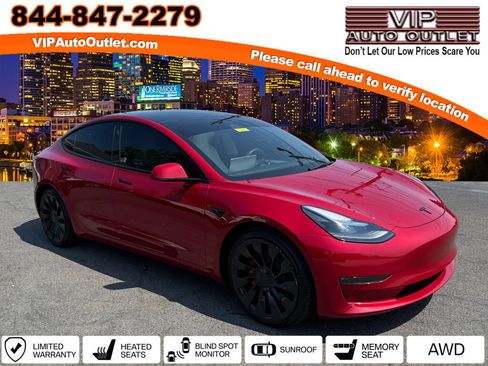 Used 2023 Tesla Model 3 Performance AWD/4WD image 1