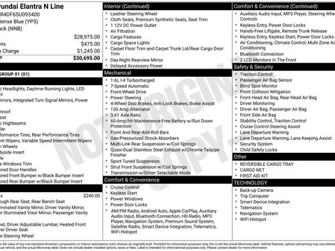 Certified 2025 Hyundai Elantra N Line FWD image 31