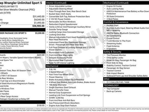 Used 2018 Jeep Wrangler Unlimited Sport S image 2