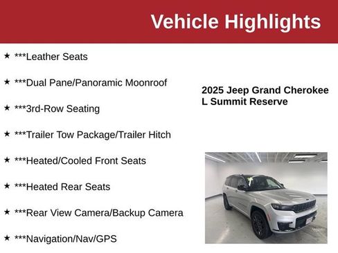 Used 2025 Jeep Grand Cherokee L Summit AWD/4WD image 10