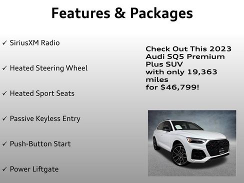 Used 2023 Audi SQ5 Premium Plus w/ Premium Plus Package AWD/4WD image 12