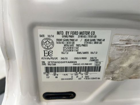 Used 2015 Ford F150 Lariat w/ Equipment Group 502A Luxury image 29