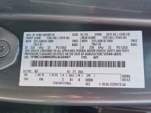 Certified 2024 Ford Escape ST-Line AWD/4WD image 15
