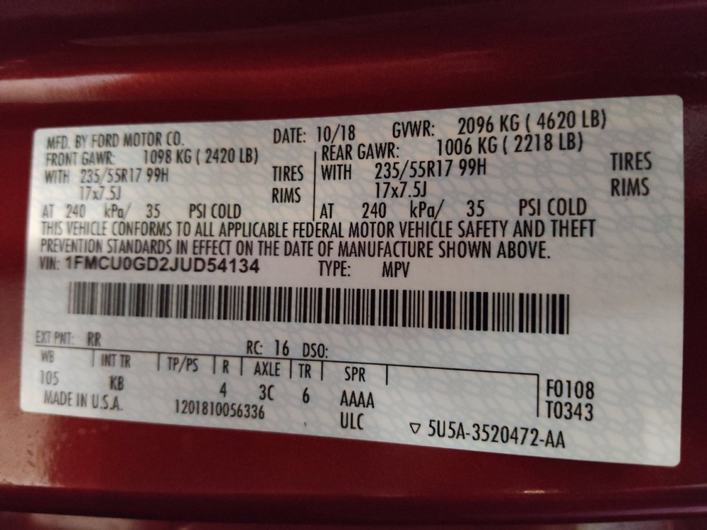 Used 2018 Ford Escape SE FWD image 29
