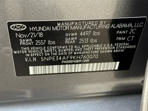 Used 2019 Hyundai Sonata SEL w/ Cargo Package image 35