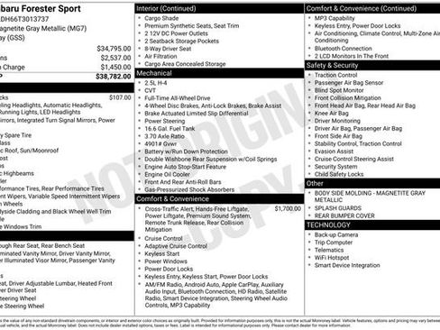 Certified 2026 Subaru Forester Sport AWD/4WD image 7
