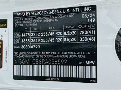 Certified 2024 Mercedes-Benz EQE 350+ 4MATIC SUV image 24