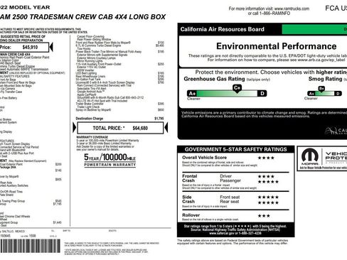 Used 2022 RAM 2500 Tradesman AWD/4WD image 2