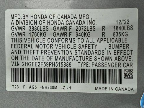 Used 2023 Honda Civic Sport image 48
